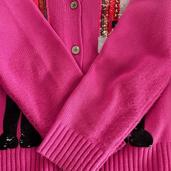 QUEEN OF SPARKLES Pink Nutcracker Cardigan - Picture 2 of 2